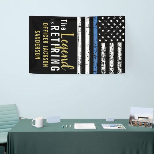 Polizeibeamter Strafverfolgung Banner (Messeveranstaltung)