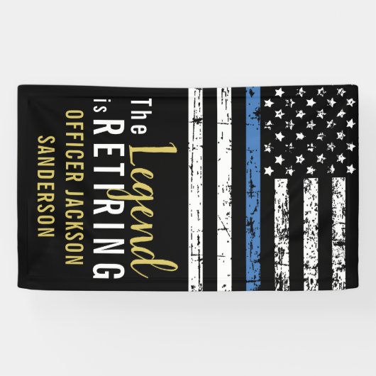 Polizeibeamter Strafverfolgung Banner (Horizontal)