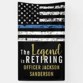 Polizeibeamter Strafverfolgung Banner (Vertikal)