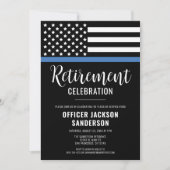 Polizeibeamter Strafverfolgung Einladung (Vorderseite)