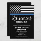 Polizeibeamter Strafverfolgung Einladung (Vorne/Hinten)