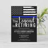 Polizeibeamter Strafverfolgung für das Party Einladung (Stehend Vorderseite)