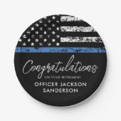 Polizeibeamter Strafverfolgung für das Party Pappteller (Vorderseite)