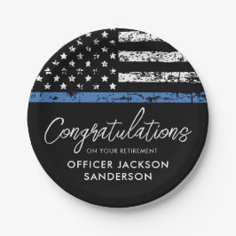 Polizeibeamter Strafverfolgung für das Party Pappteller