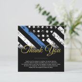 Polizeibeamter Strafverfolgungsbeamter Dankeskarte (Stehend Vorderseite)