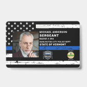 Polizeibeamter - Strafverfolgungsbehörde - Foto-ID Ausweis (Front)