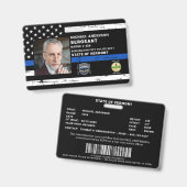 Polizeibeamter - Strafverfolgungsbehörde - Foto-ID Ausweis (Front & Back)