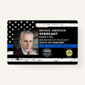 Polizeibeamter - Strafverfolgungsbehörde - Foto-ID Ausweis (Vorderseite)