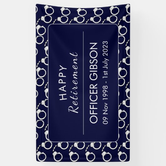 Polizeibeamter - Strafvollzug Banner (Vertikal)