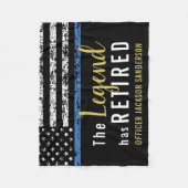 Polizeibeamter - Strafvollzug Fleecedecke (Vorderseite)