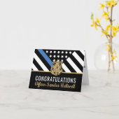 Polizeibeamter - Strafvollzug Karte (Gelbe Blume)