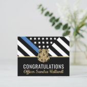 Polizeibeamter - Strafvollzug Postkarte (Stehend Vorderseite)