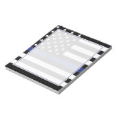 Polizeibeamter Thin Blue Line Flag Notizblock (Rotiert)