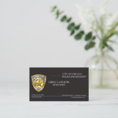 Polizeibeamter Thin Blue Line Flaggen Strafverfolg Visitenkarte (Stehend Vorderseite)