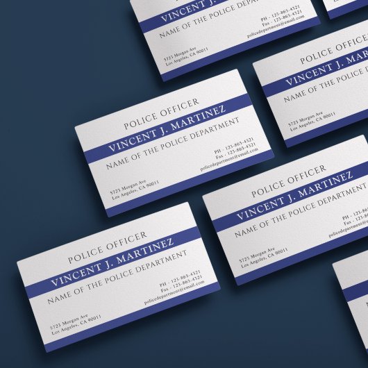 Polizeibeamter Thin Blue Line Polizeiabteilung Visitenkarte