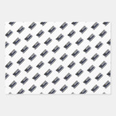 Polizeibeamter Thin Blue Line Polizist Geschenkpapier Set (Vorderseite 2)