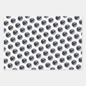 Polizeibeamter Thin Blue Line Polizist Geschenkpapier Set (Vorderseite)
