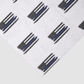 Polizeibeamter Thin Blue Line Polizist Seidenpapier (Detail)