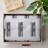 Polizeibeamter Thin Blue Line Polizist Seidenpapier (Geschenk)