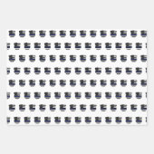 Polizeibeamter Thin Blue Line Polizist Strafverfol Geschenkpapier Set (Vorderseite 2)