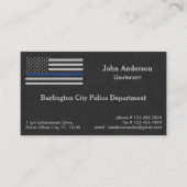 Polizeibeamter Thin Blue Line Strafverfolgung Visitenkarte (Vorderseite)