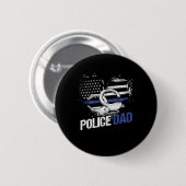 Polizeibeamter Vater Pater Polizist Polizist Gif Button (Vorne & Hinten)