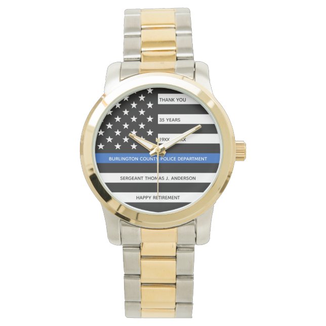 Polizeibeamter verschenken Strafvollstreckung Armbanduhr (Vorderseite)