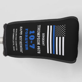 Polizeibeamter Vorzeigegeschenk dünne blaue Linie Golf Headcover