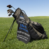 Polizeibeamter Vorzeigegeschenk dünne blaue Linie Golfhandtuch (Gras)