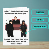 Polizeibeamtin Funny Birthday Karte