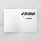 Polizeibeamtin Funny Birthday Karte (Innenseite)