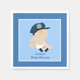 Polizeibeamtin für Baby Polizist Custom Napkin Serviette