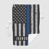 Polizeibeamtin Thin Blue Line Golfhandtuch (Insitu)