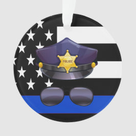 Polizeibeamtin Thin Blue Line Ornament