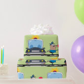 Polizeibeauftragter des Cartoon Geschenkpapier