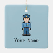 Polizeibeauftragter des individuellen Namens Keramikornament (Rückseite)
