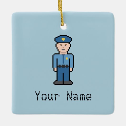 Polizeibeauftragter des individuellen Namens Keramikornament (Vorderseite)