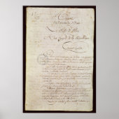 Polizeibericht des Anwesenden an Napoleon Poster (Vorne)