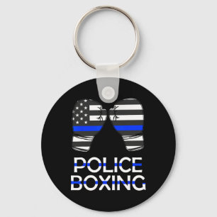 Polizeiboxen Blue Line Boxhandschuhe Sportgeschenk Schlüsselanhänger