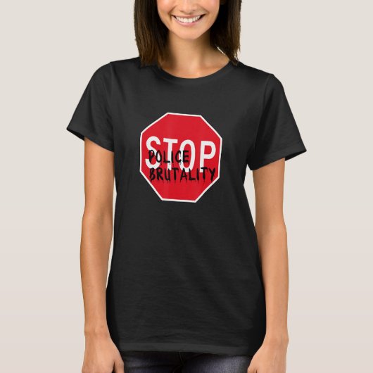 Polizeibrutalität stoppen T-Shirt (Vorderseite)