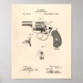 Polizeichef 1881 Patentart - Alter Peper Poster (Vorne)