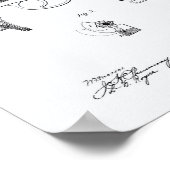 Polizeichef 1881 Patentschrift - Weißbuch Poster (Ecke)