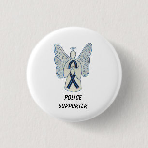 Polizeichef Angel Awareness Ribbon Buttone Button
