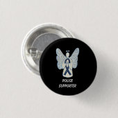 Polizeichef Angel Awareness Ribbon Buttone Button (Vorne & Hinten)