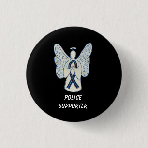 Polizeichef Angel Awareness Ribbon Buttone Button