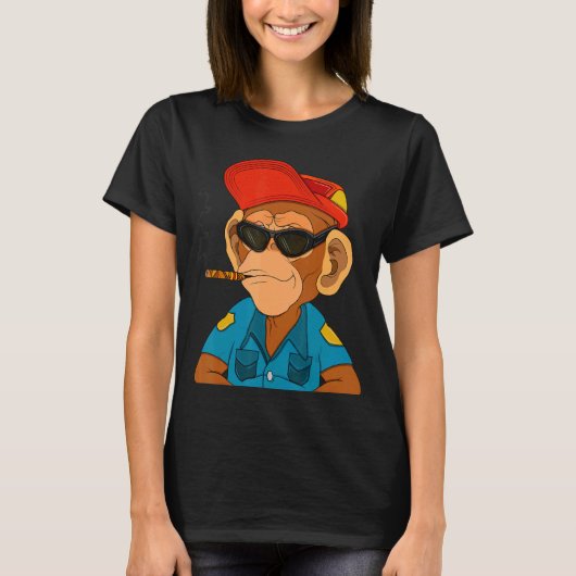 Polizeichef Ape NFT T-Shirt (Vorderseite)