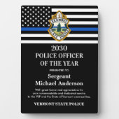 Polizeichef der Abteilung Logo Award Fotoplatte (Vorderseite)