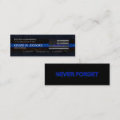 Polizeichef der Thin Blue Line Mini Visitenkarte (Vorne/Hinten)