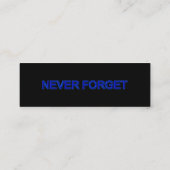 Polizeichef der Thin Blue Line Mini Visitenkarte (Rückseite)