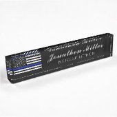 Polizeichef der Thin Blue Line Namensplakette